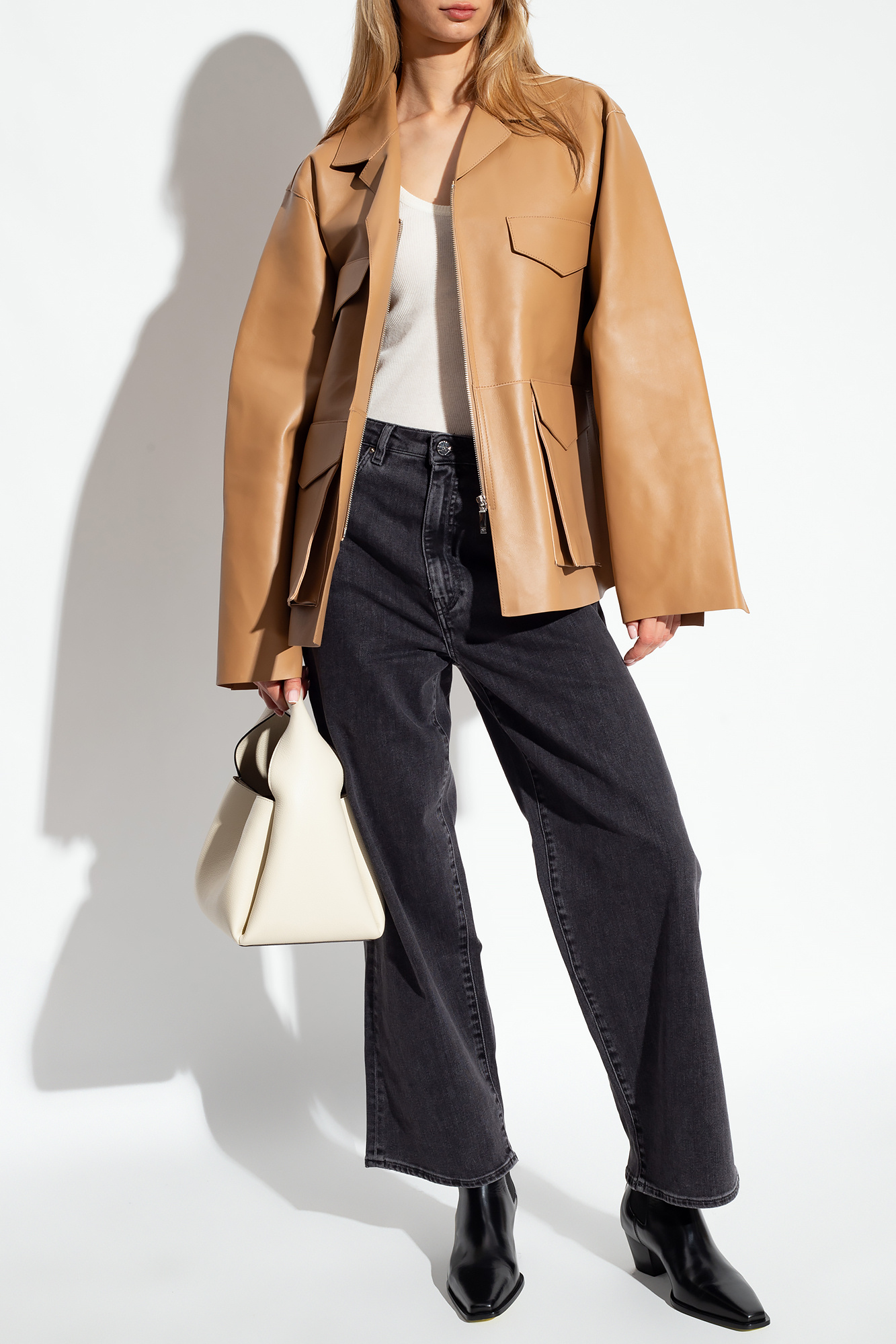 TOTEME ‘Army’ leather jacket Women's Clothing Vitkac